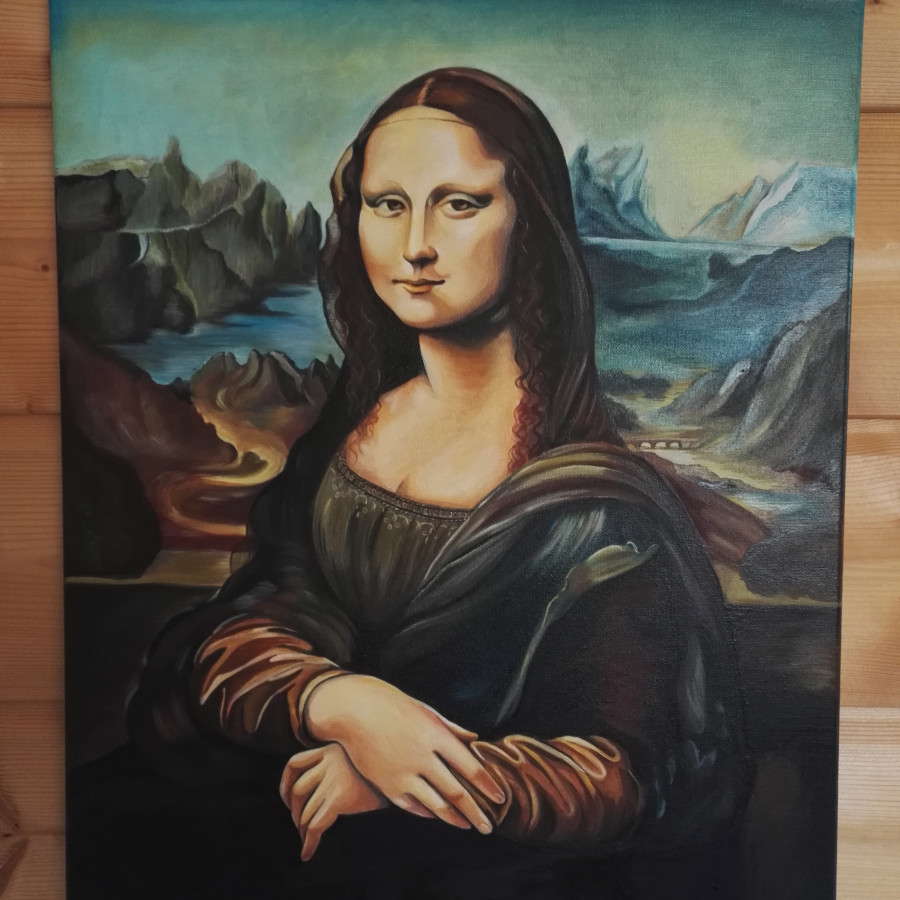 La Joconde, Mona Lisa. Béatrice Larzul, Artiste peintre, Haute-Savoie